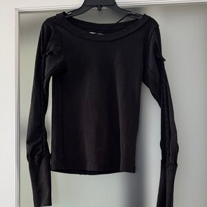 We The Free Black Long Sleeve Top